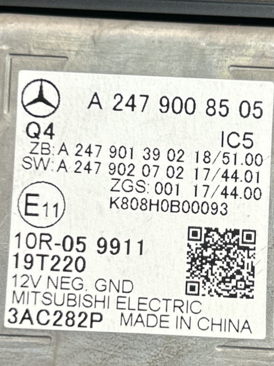 Display / Virtual Cockpit Mercedes Benz Classe A W177 2.0 diesel (2018 > ) cod.A2479008505 Tachimetro / Contachilometri