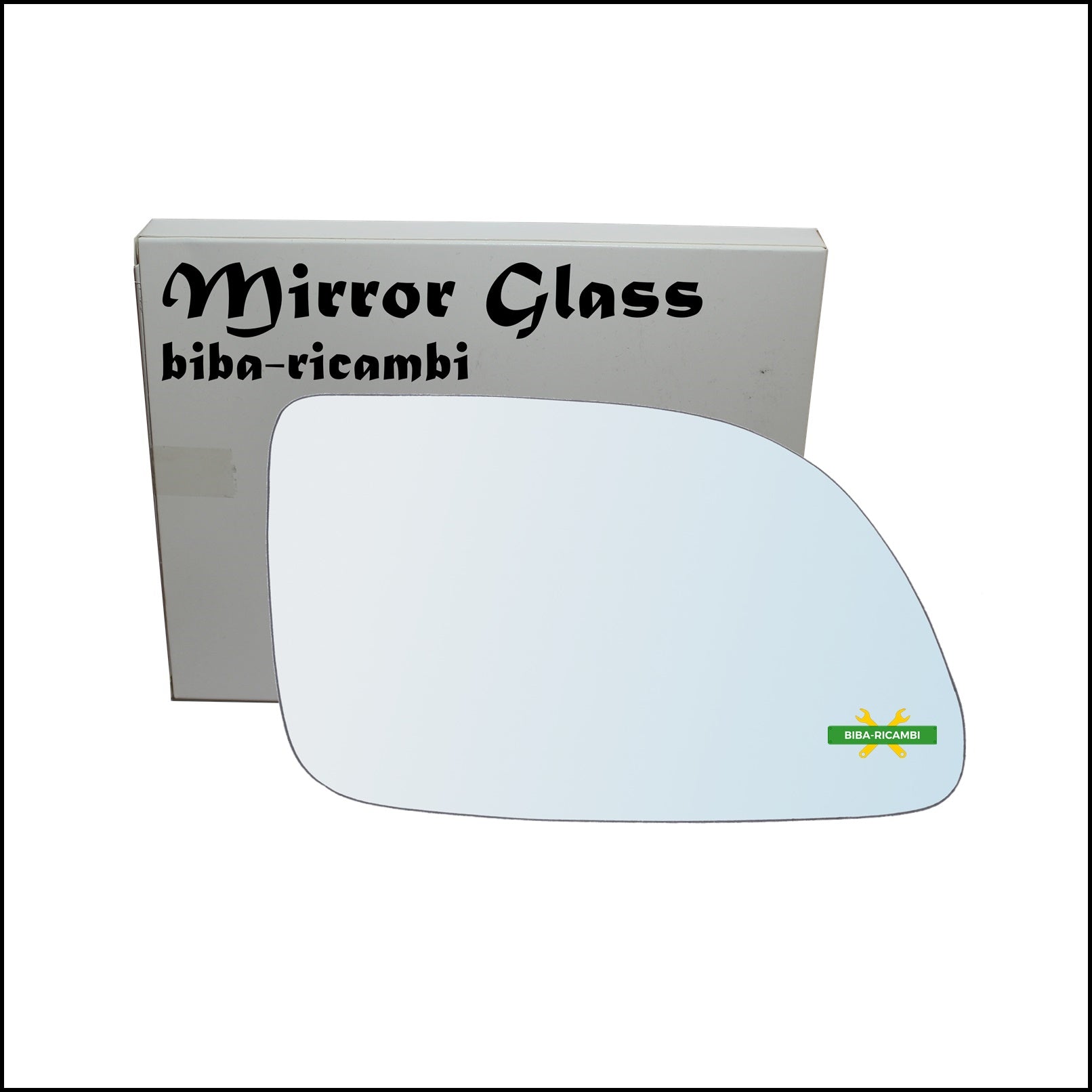Vetro Specchio Retrovisore Cromato Lato Dx-Passeggero Per Renault 19 (B/C) dal 1988-2001 BIBA-RICAMBI