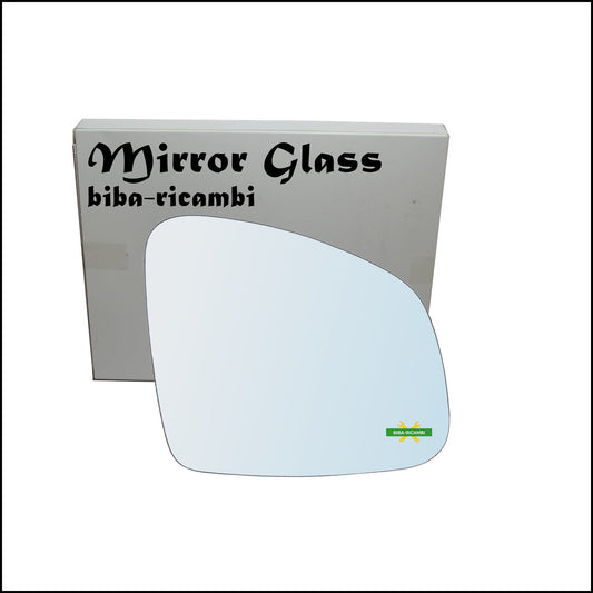 Vetro Specchio Retrovisore Cromato Lato Dx-Passeggero Per Smart ForTwo III (453) dal 2014&gt; BIBA-RICAMBI