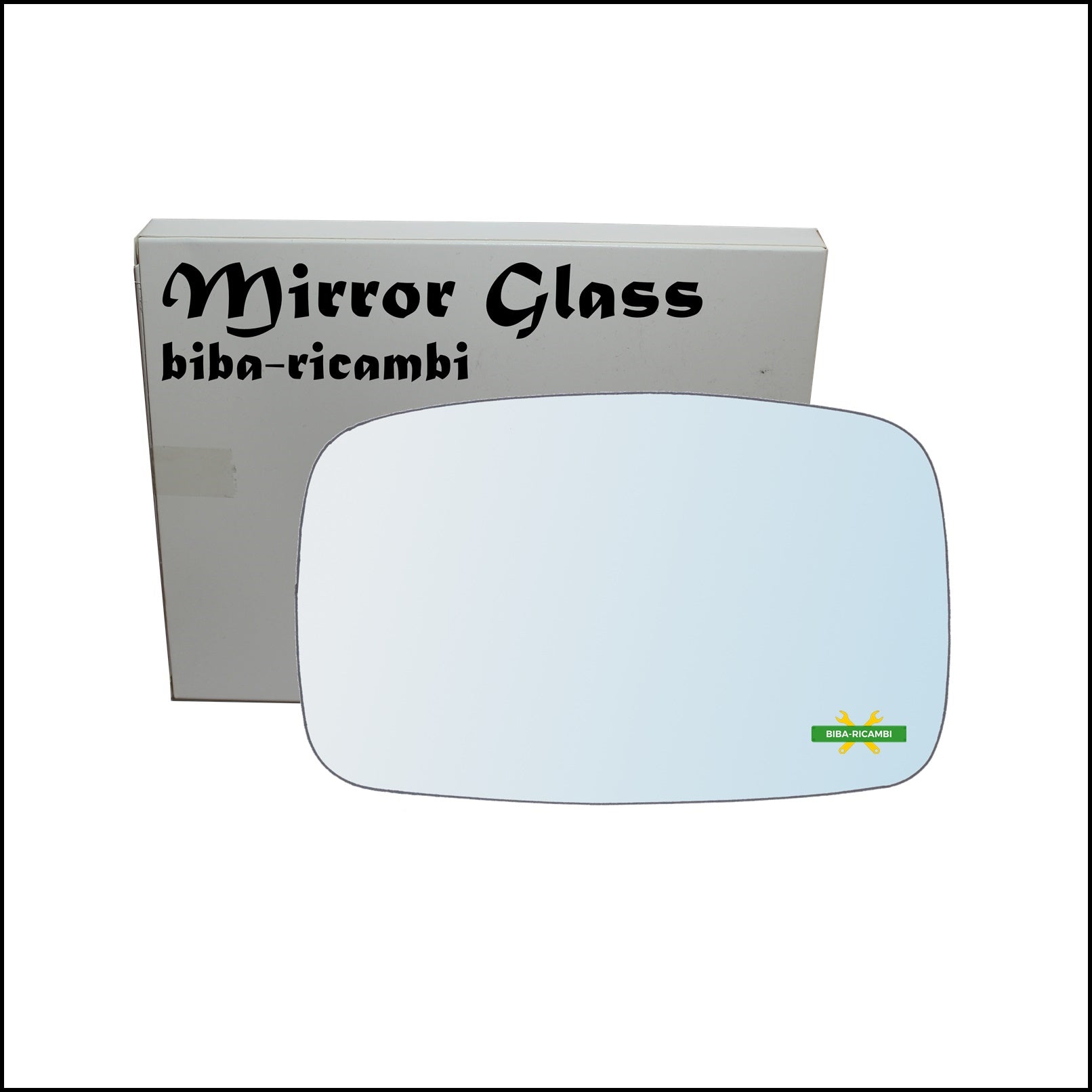 Vetro Specchio Retrovisore Cromato Lato Dx-Passeggero Per Ford Fiesta IV (JA) dal 1994-1998 BIBA-RICAMBI