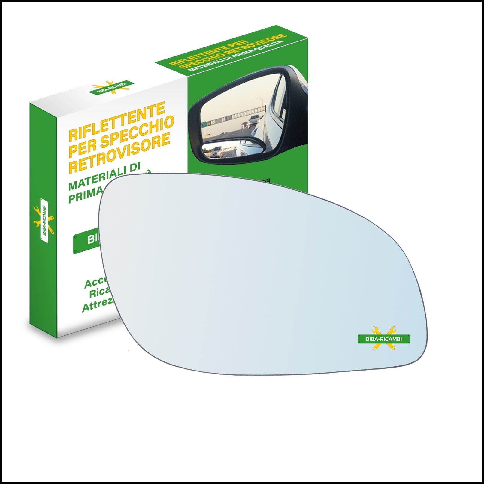 Vetro Specchio Retrovisore Lato Dx-Passeggero Per Opel Vectra C (Z02) dal 2002-2009 BIBA-RICAMBI