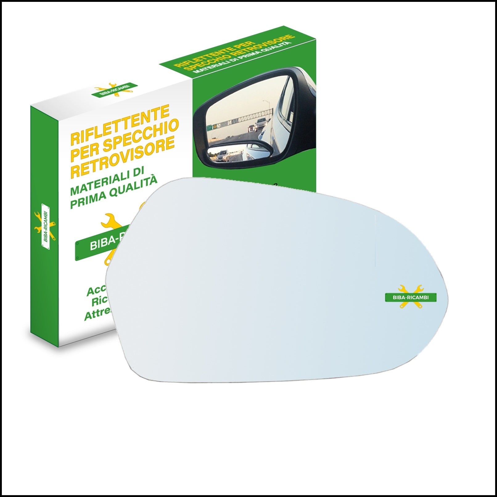 Vetro Specchio Retrovisore Lato Dx-Passeggero Per Audi A6 IV (4G) dal 2010> BIBA-RICAMBI