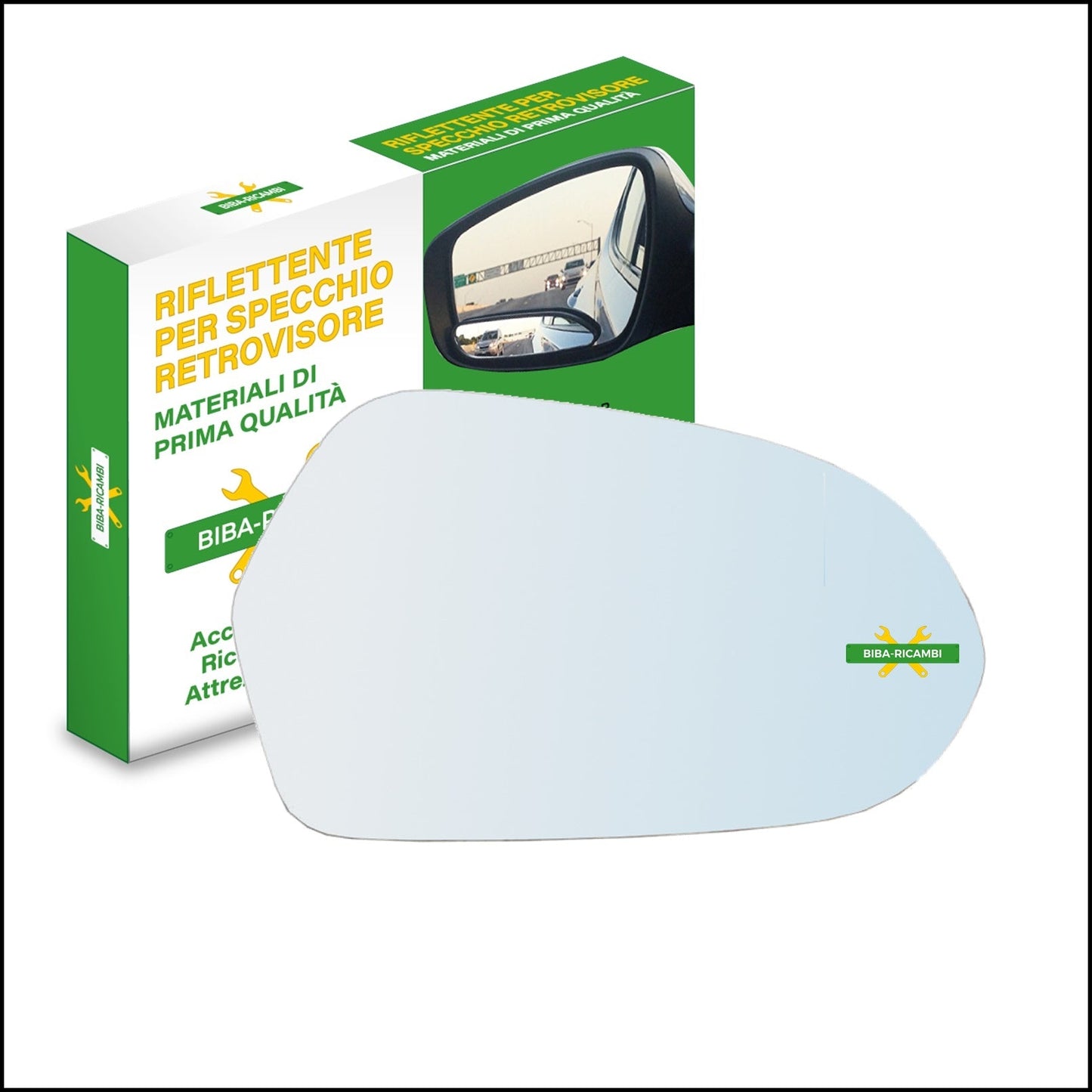 Vetro Specchio Retrovisore Lato Dx-Passeggero Per Audi A6 Allroad II (4GH) dal 2012&gt; BIBA-RICAMBI