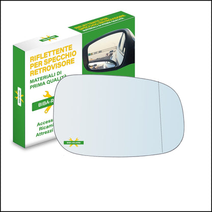 Vetro Specchio Retrovisore Asferico Lato Dx-Passeggero Per Volvo S60 I (384) solo dal 2007-2010 BIBA-RICAMBI