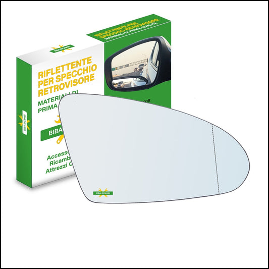 Vetro Specchio Retrovisore Asferico Lato Dx-Passeggero Per Nissan Primera (P12) dal 2002-2008 BIBA-RICAMBI