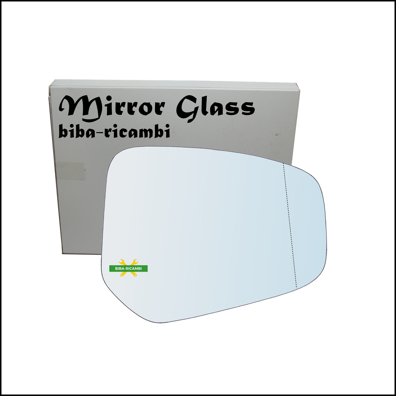 Vetro Specchio Retrovisore Cromato Asferico Lato Dx-Passeggero Per Ford Transit Courier dal 2014> BIBA-RICAMBI