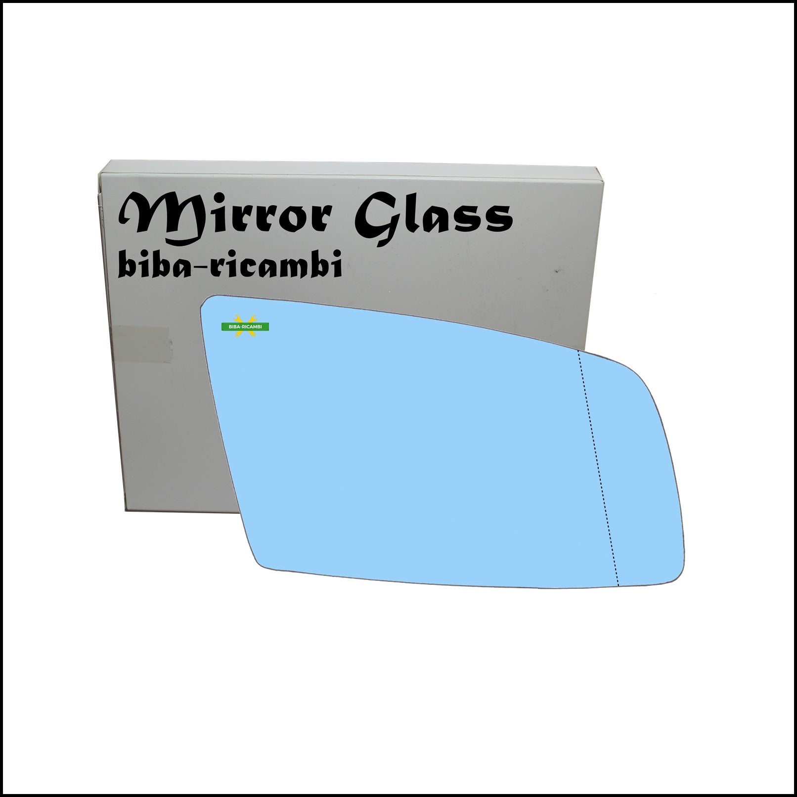 Vetro Specchio Retrovisore Azzuratto Asferico Lato Dx-Passeggero Per Bmw Serie 6 (E63,E64) dal 2004-2010 BIBA-RICAMBI