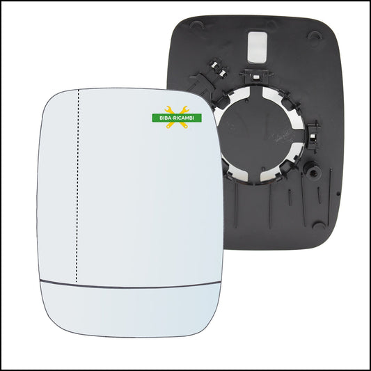 Piastra Retrovisore Asferica Lato Sx-Guidatore Per Renault Trafic III (JG) dal 2014&gt; BIBA-RICAMBI