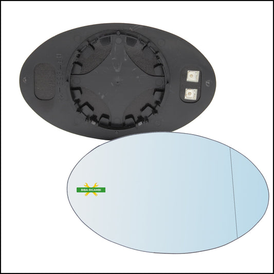 V. Piastra Retrovisore Termica Asferica Lato Dx-Passeggero Per Mini Cooper (R50,R52,R53) dal 2001-2007 BIBA-RICAMBI