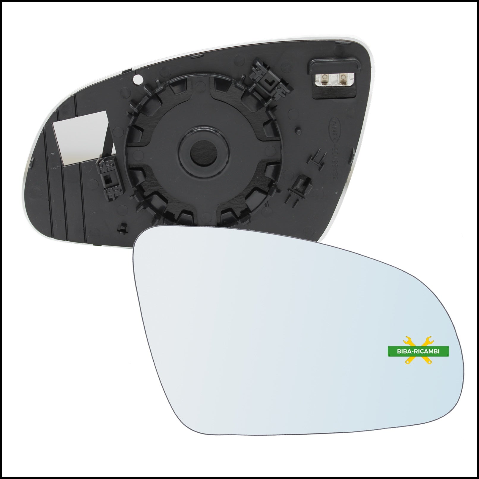 Piastra Retrovisore Termica Lato Dx-Passeggero Per Hyundai Kona (OS) dal 2017&gt; BIBA-RICAMBI
