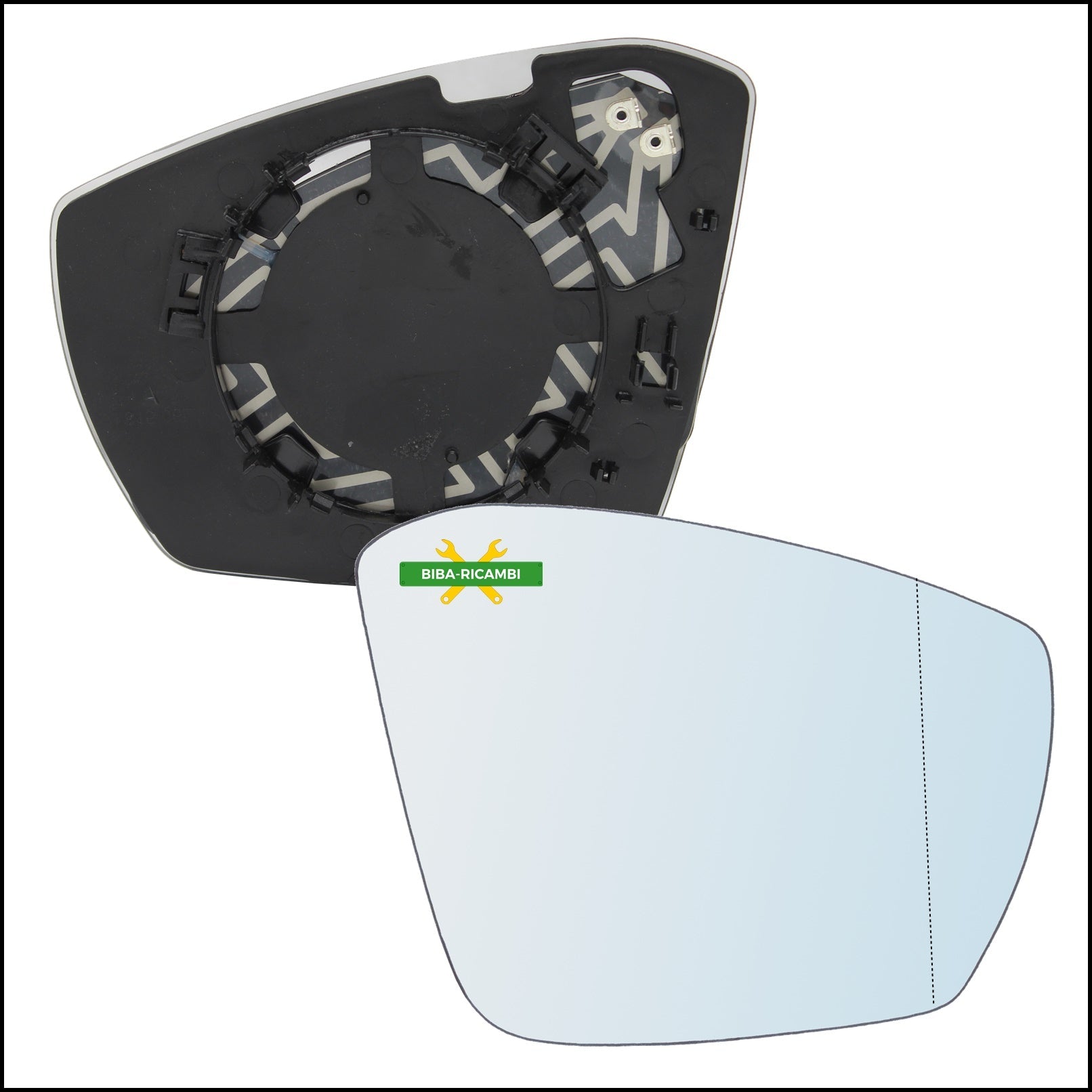 V. Piastra Retrovisore Termica Asferica Lato Dx-Passeggero Per Volkswagen T-Cross (C11) dal 2018&gt; BIBA-RICAMBI