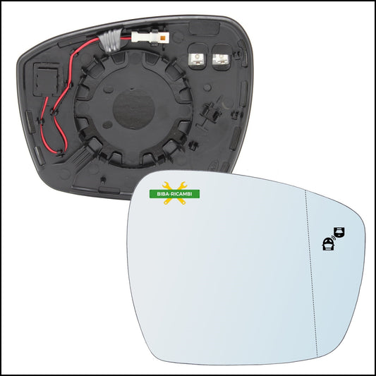 Piastra Retrovisore Termica Blind Spot Lato Dx-Passeggero Per Ford S-Max II dal 2015&gt; BIBA-RICAMBI
