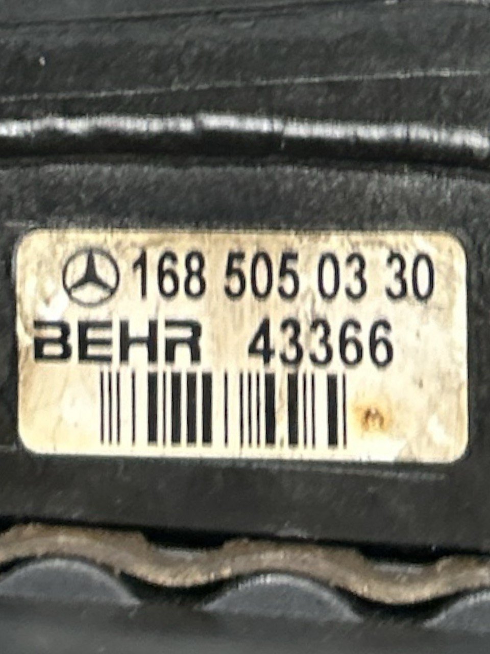 Elettroventola + Radiatore Mercedes Benz Classe A (W168) 1.7 Diesel (1997 > 2004) cod.A1685001702