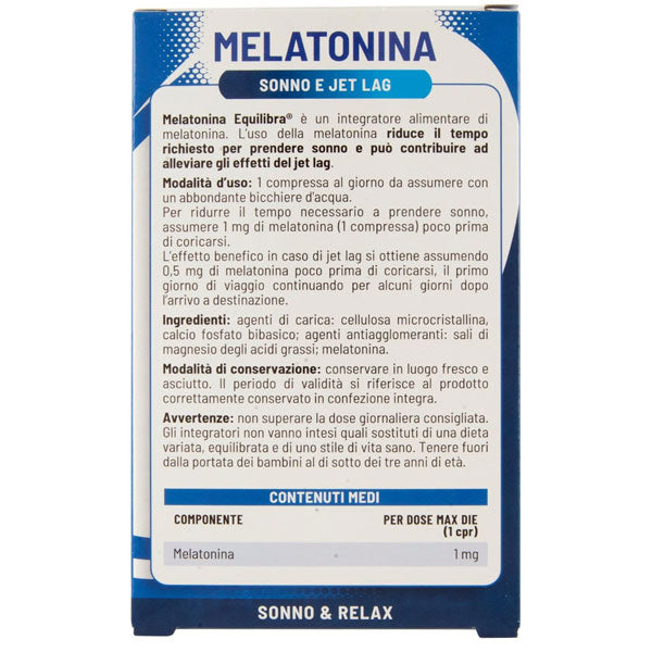 EQUILIBRA INTEGRATORE MELATONINA SONNO E JET LAG 75 COMPRESSE