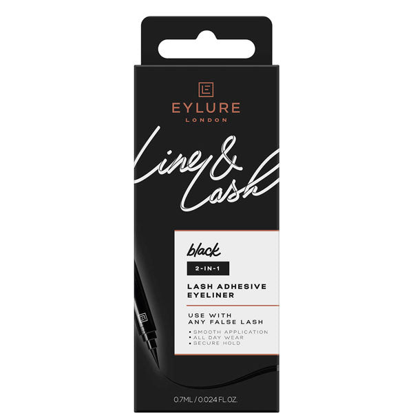EYLURE LINE E LASH BLACK 2 IN 1 LASH ADHESIVE EYELINER