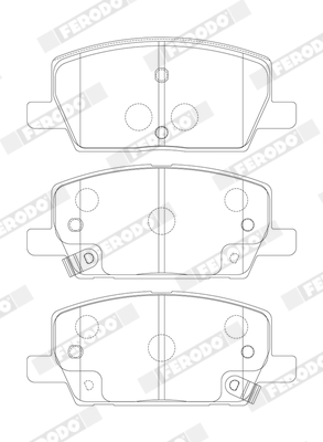 Kit 4 Pastiglie Freno Marca Ferodo Codice | FDB4914 BIBA-RICAMBI