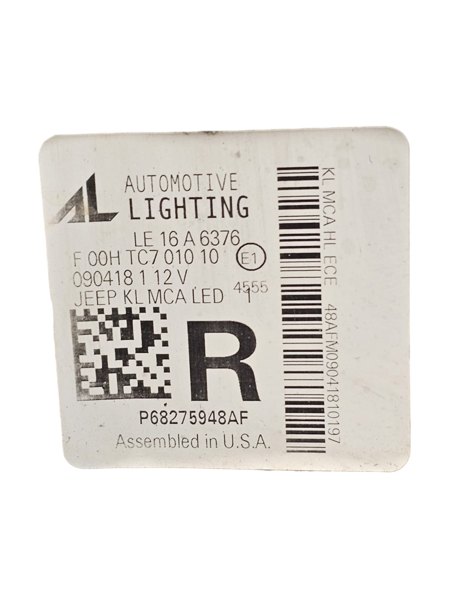 Fanale / Faro LED Anteriore Destro Jeep Cherokee KL Restyling Cod:P68275948AF (2019-2023)