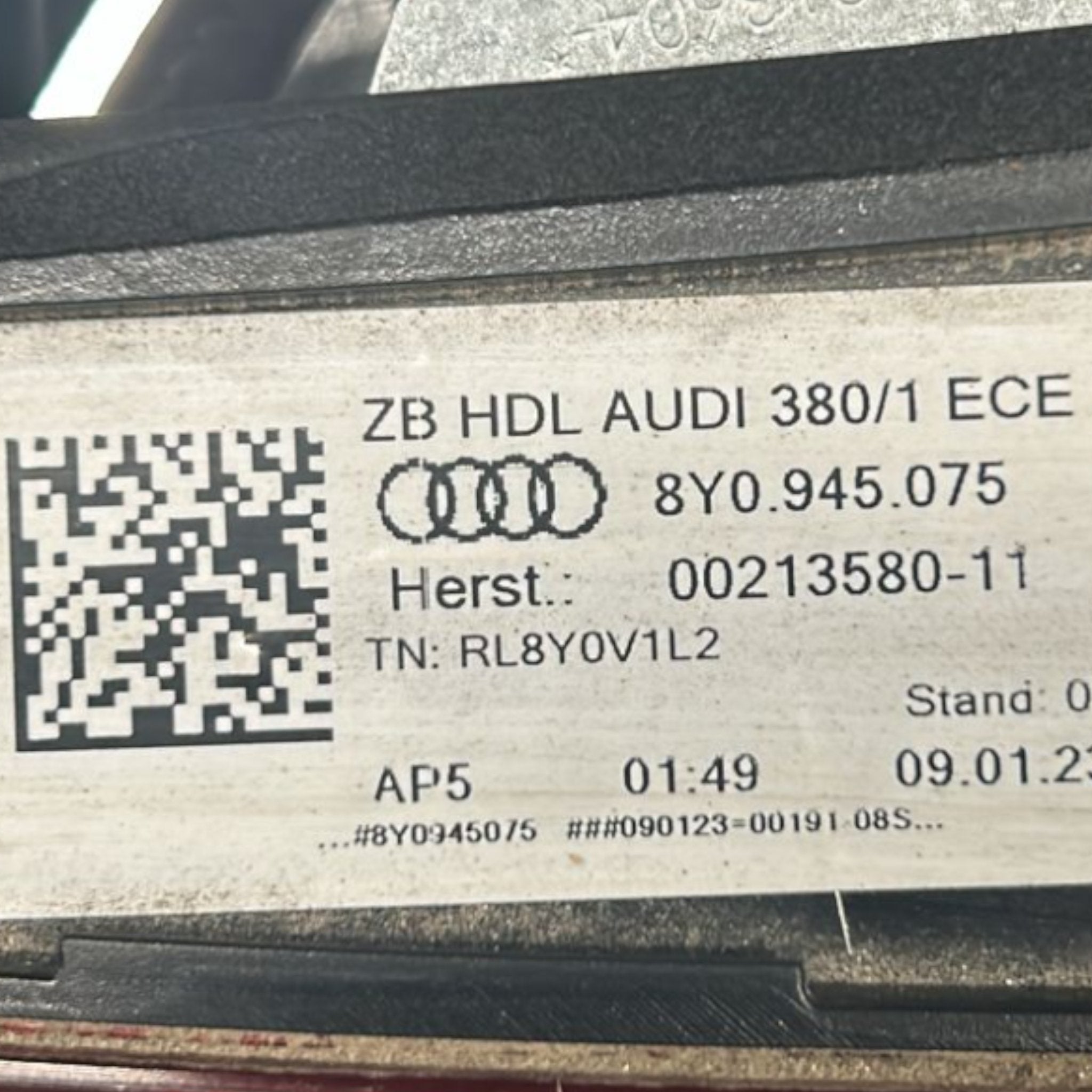Fanale / Stop Led Interno Posteriore Sinistro Audi A3 (8Y) cod.8Y0945075 (2020 > )