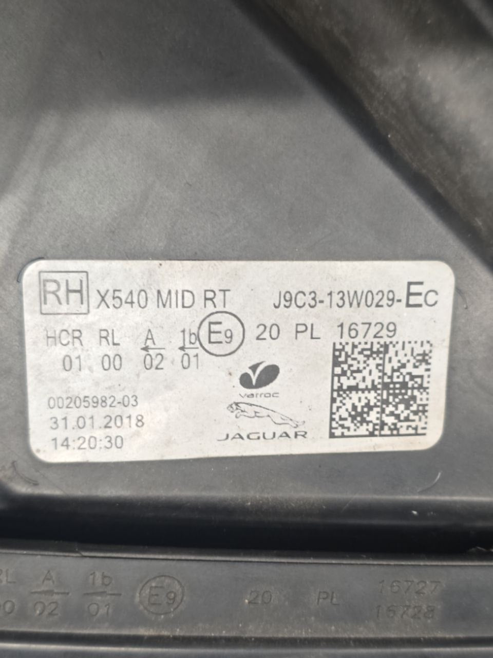 Faro Anteriore Destro Led Jaguar E-Pace X540 (2017>) Cod : J9C3-13W029-EC