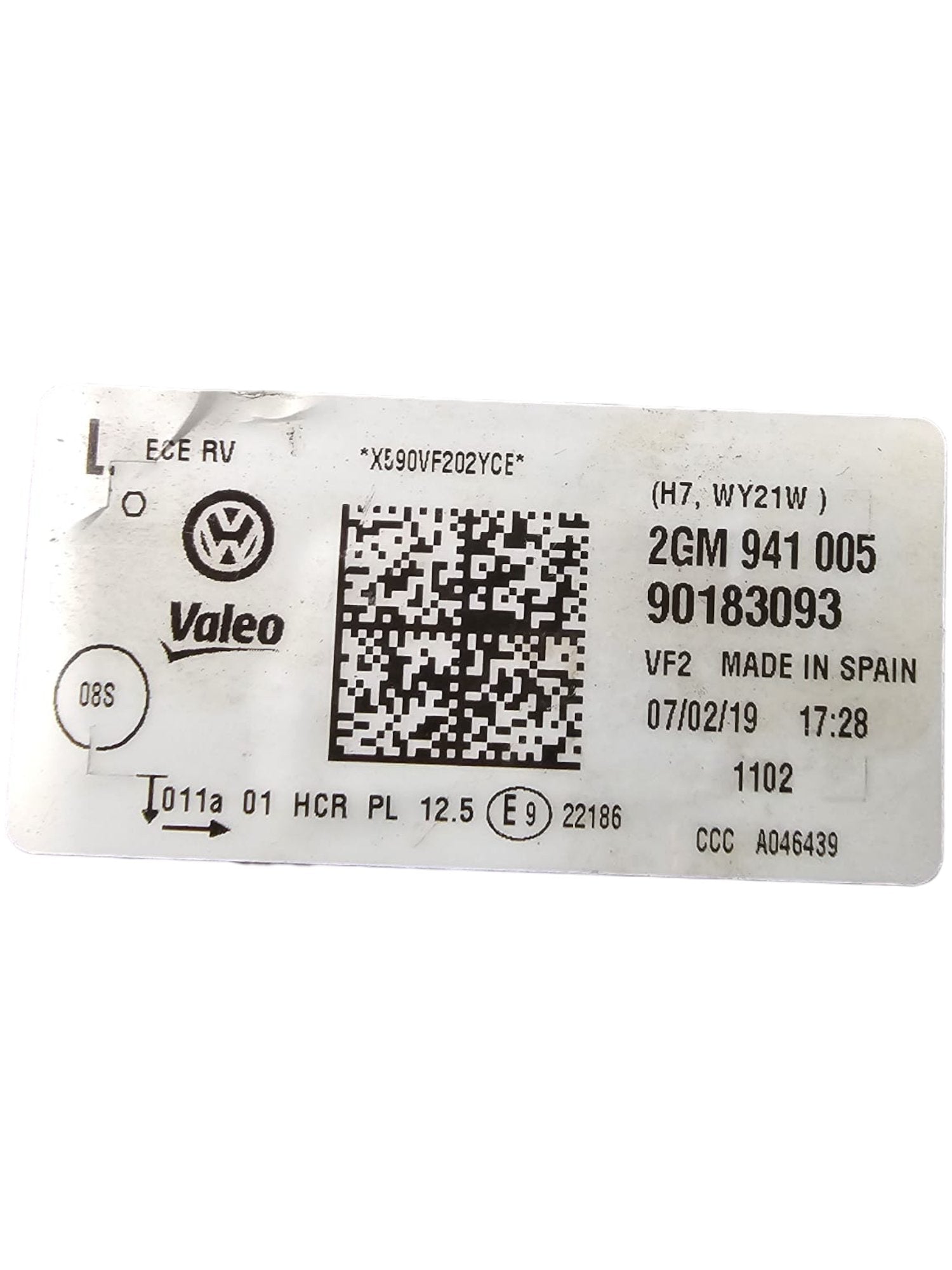 Faro / Fanale Alogeno Anteriore Sinistro Volkswagen T-Cross (2019->) Cod:2GM941005
