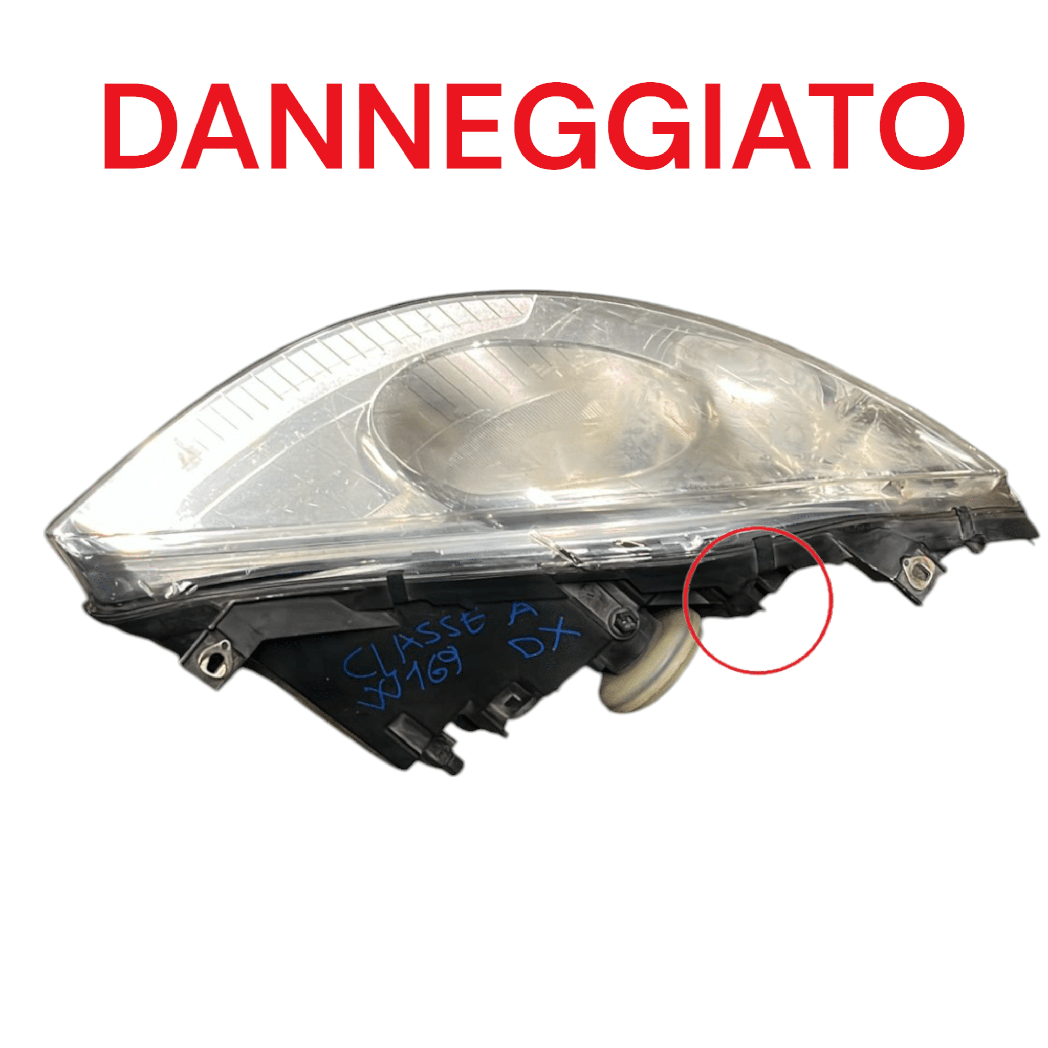 Faro / Fanale Anteriore Destro Alogeno Mercedes Classe A (W169)cod:A1698200261 (2004 >2012)
