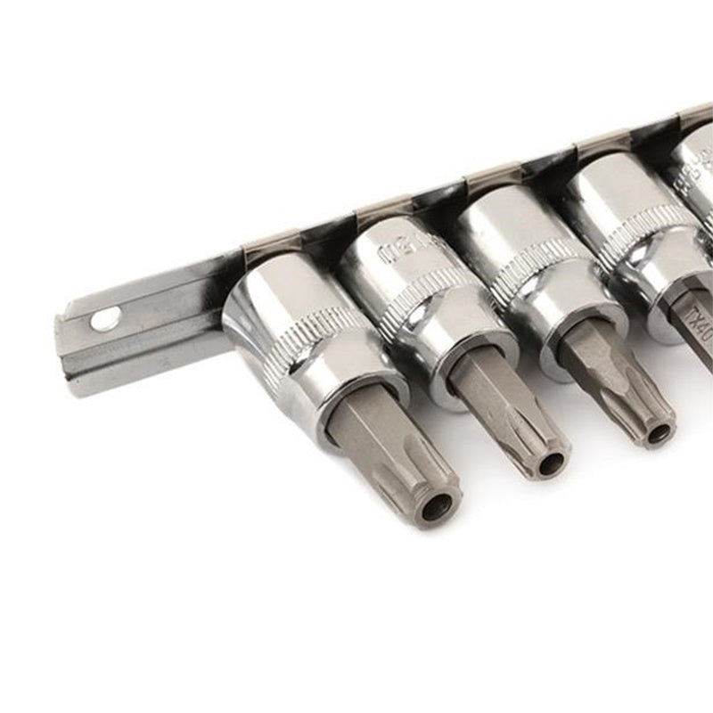 Serie 9 Chiavi A Bussola Maschio Torx Con Foro Attacco 1/4'' | 3/8'' BIBA-RICAMBI