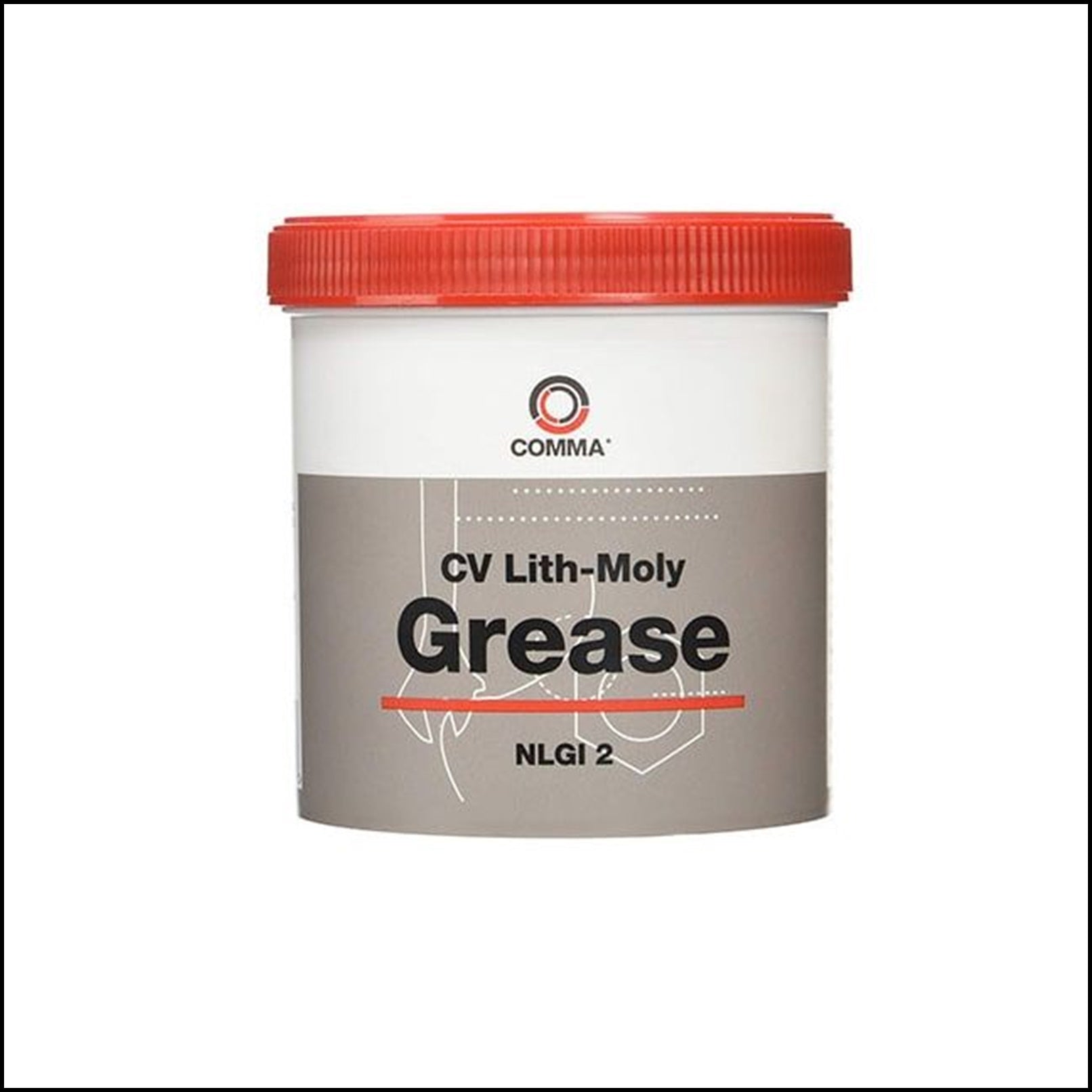 Grasso a litio NLGI2 barattolo 500g Multiuso professionale Comma BIBA-RICAMBI
