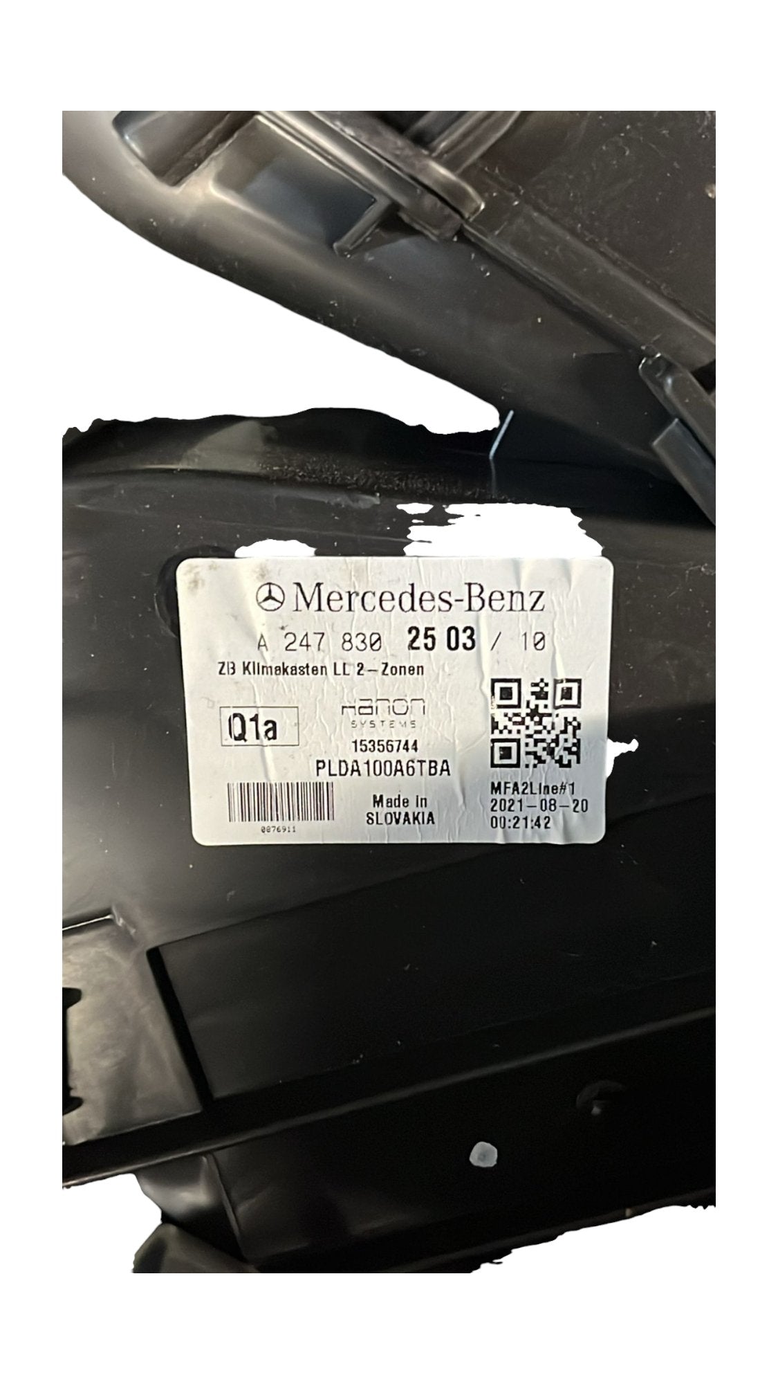 Gruppo riscaldamento/stufa Mercedes-Benz classe B W247 1.3 Benzina cod.A2478302503 (2019->)