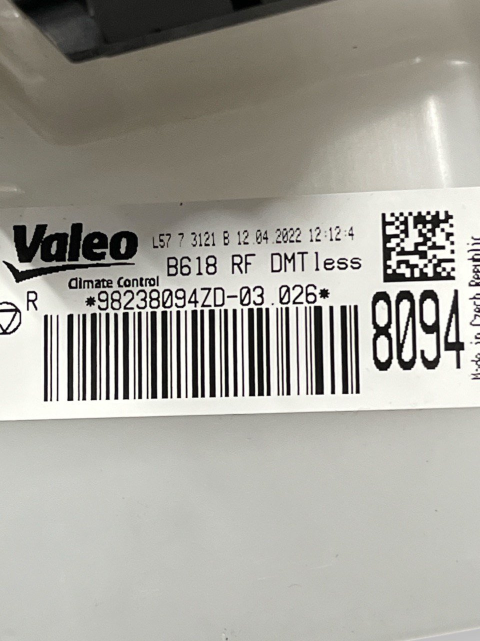 Gruppo stufa Citroen C3 III 1.2 benzina (2016>) cod.98238094ZD