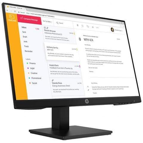 Monitor HP 7VH44AT P24h G4 23.8" IPS FHD, HDMI, DisplayPort (A) - BIBA-RICAMBI