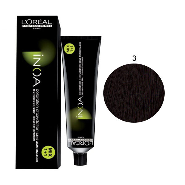 L'OREAL PROFESSIONNEL INOA CASTANO SCURO 3 - BIBA-RICAMBI