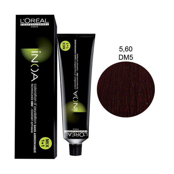 L'OREAL PROFESSIONNEL INOA CASTANO CHIARO ROSSO INTENSO 5,60
