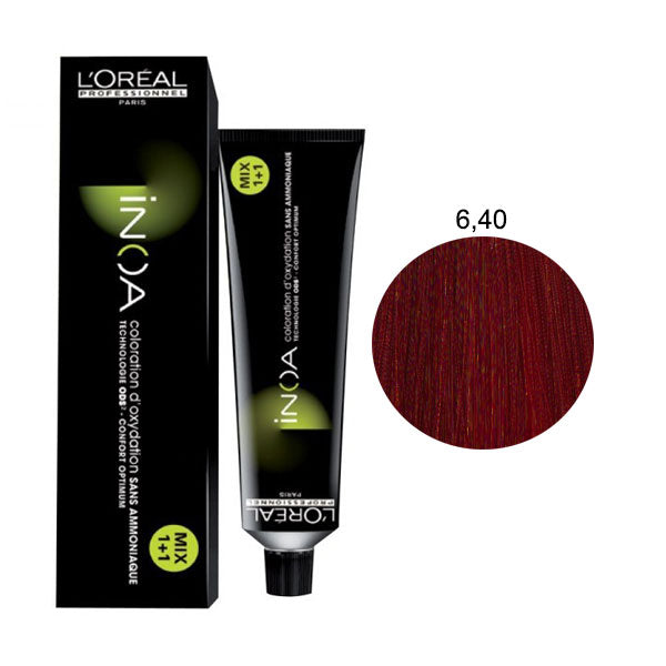 L'OREAL PROFESSIONNEL INOA BIONDO SCURO RAME INTENSO 6,40 - BIBA-RICAMBI
