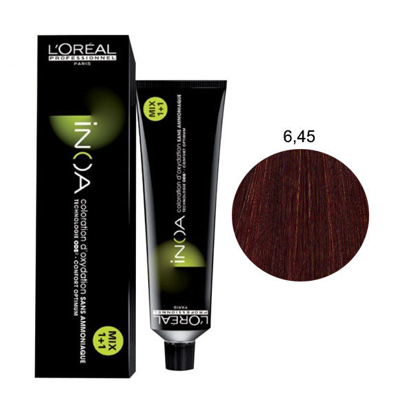 L'OREAL PROFESSIONNEL INOA BIONDO SCURO RAME MOGANO 6,45