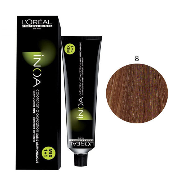 L'OREAL PROFESSIONNEL INOA BIONDO CHIARO 8 - BIBA-RICAMBI