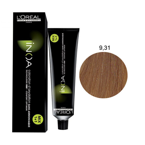 L'OREAL PROFESSIONNEL INOA BIONDO CHIARISSIMO BEIGIE DORATO 9,31