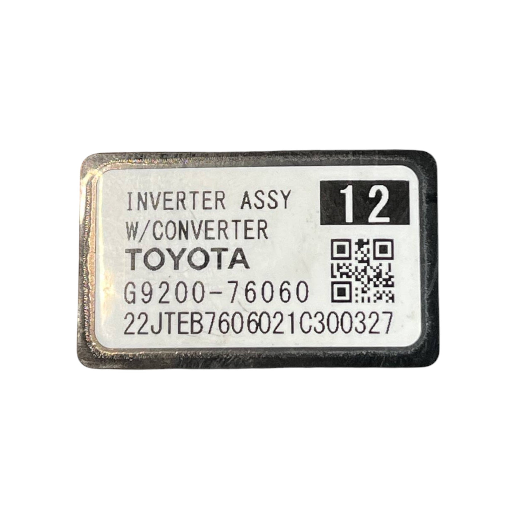 Inverter / Convertitore Di Corrente Toyota Corolla E210 (2018->) cod.G9200-76060 2.0 Benzina-Hybrid