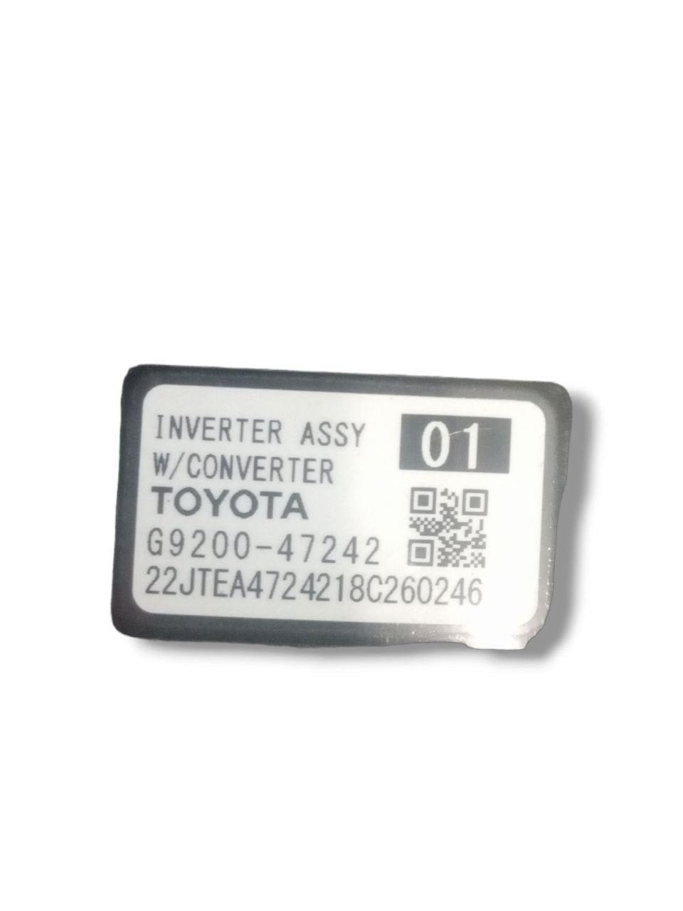 Inverter Toyota C-HR 1.8 Hybrid (2021) cod: G920047242