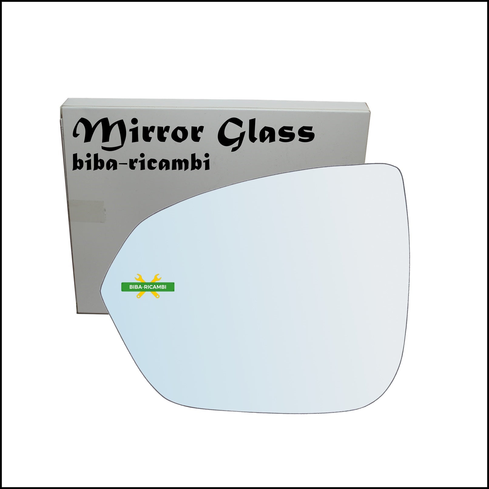 Vetro Specchio Retrovisore Lato Dx-Passeggero art.V296-L BIBA-RICAMBI