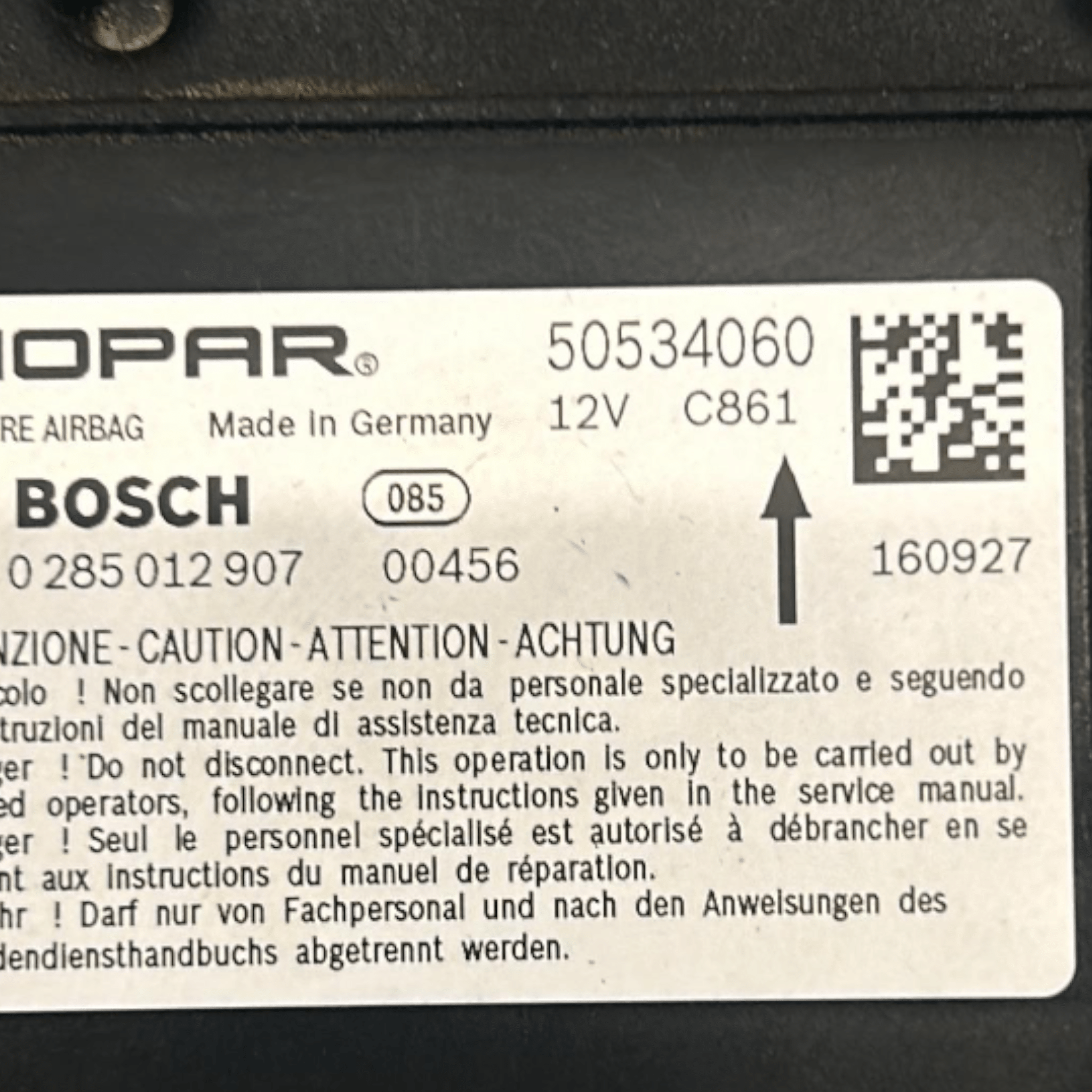 Kit AirBag Alfa Romeo Giulia  (2016 > ) - BIBA-RICAMBI