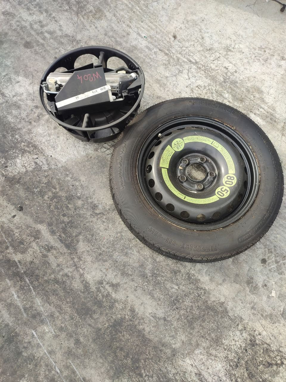 Kit ruota di scorta Mercedes Classe C W204 T125/90 R16