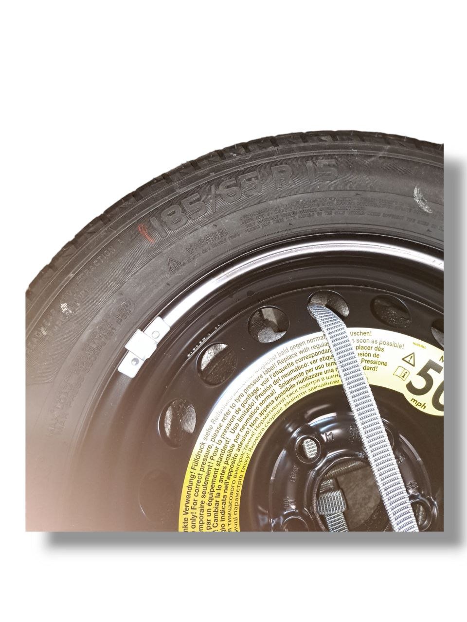 Kit Ruota / Ruotino di scorta pneumatico Volkswagen Polo 185/65 R15 (2021) originale