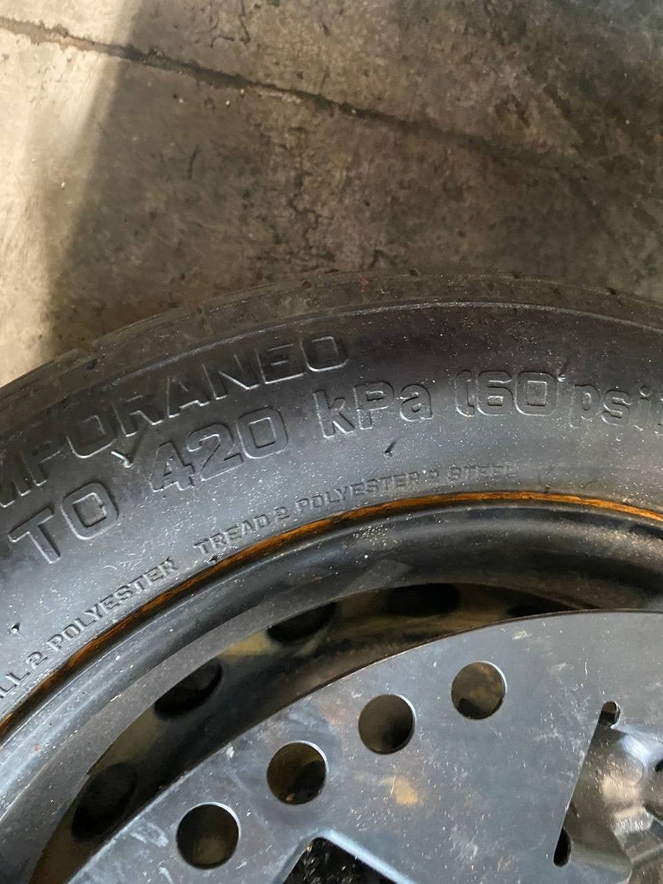 Kit Ruotino di Scorta Fiat Idea 1.3 mjt T (215 / 80 r15) (2008)