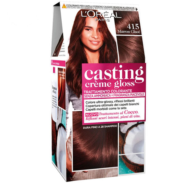 L'OREAL CASTING CREME GLOSS MARRON GLACE' 415 - BIBA-RICAMBI