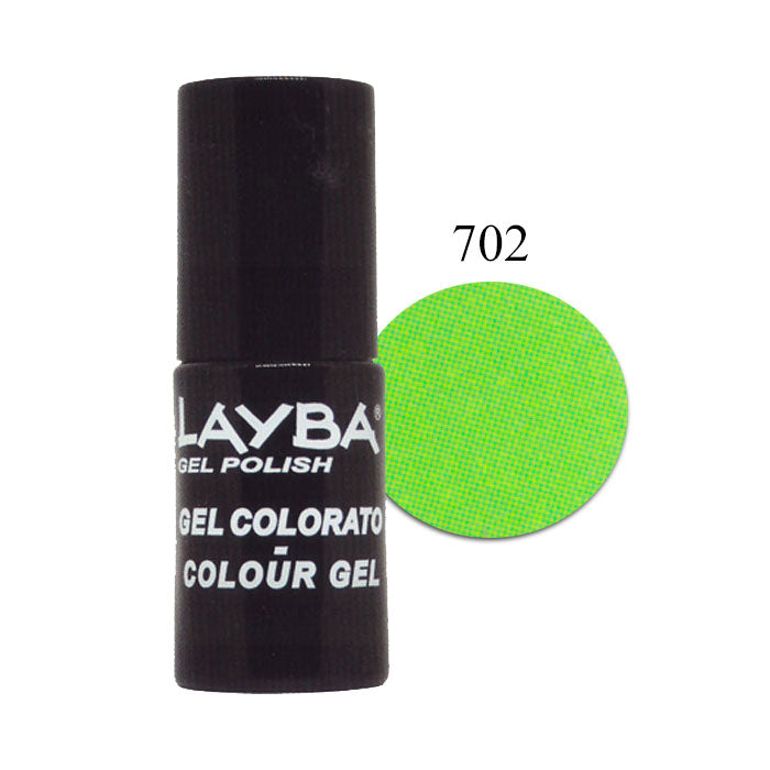 LAYLA LAYBA SMALTO SEMIPERMANENTE GEL POLISH GREEN FLUO 702