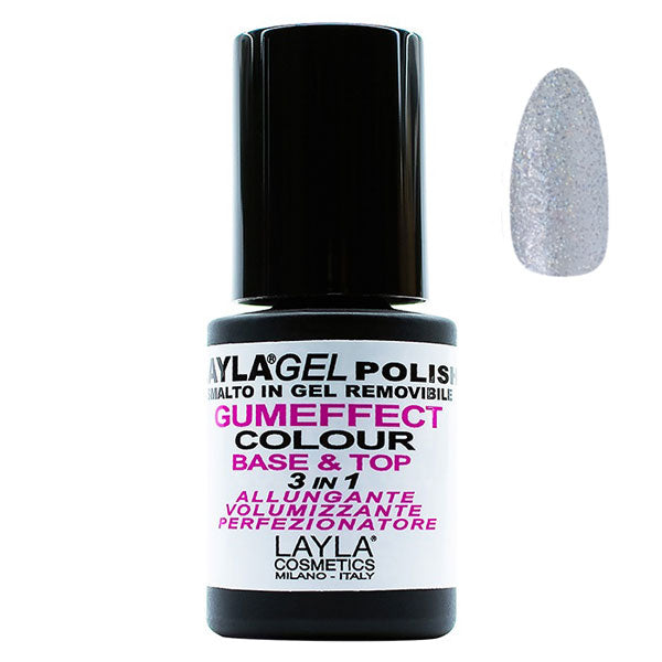 LAYLA SMALTO GEL POLISHGUMEFFECT 3 IN 1 HOLO THRONE 34