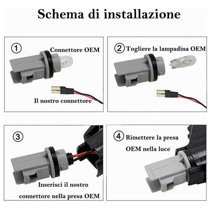 Frecce Laterali Tuning Progressive Compatibile Per Fiat Egea dal 2015> BIBA-RICAMBI