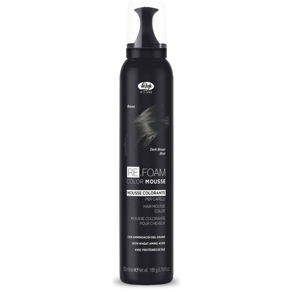 LISAP RE.FOAM MOUSSE COLORANTE CAPELLI BRUNO 200 ML - BIBA-RICAMBI