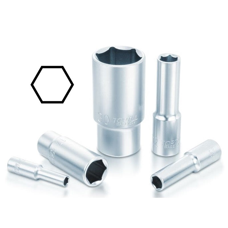 Chiave Esagonale Lunga M4 | Lunghezza 50 mm | Attacco 1/4" Marca Toptul BIBA-RICAMBI