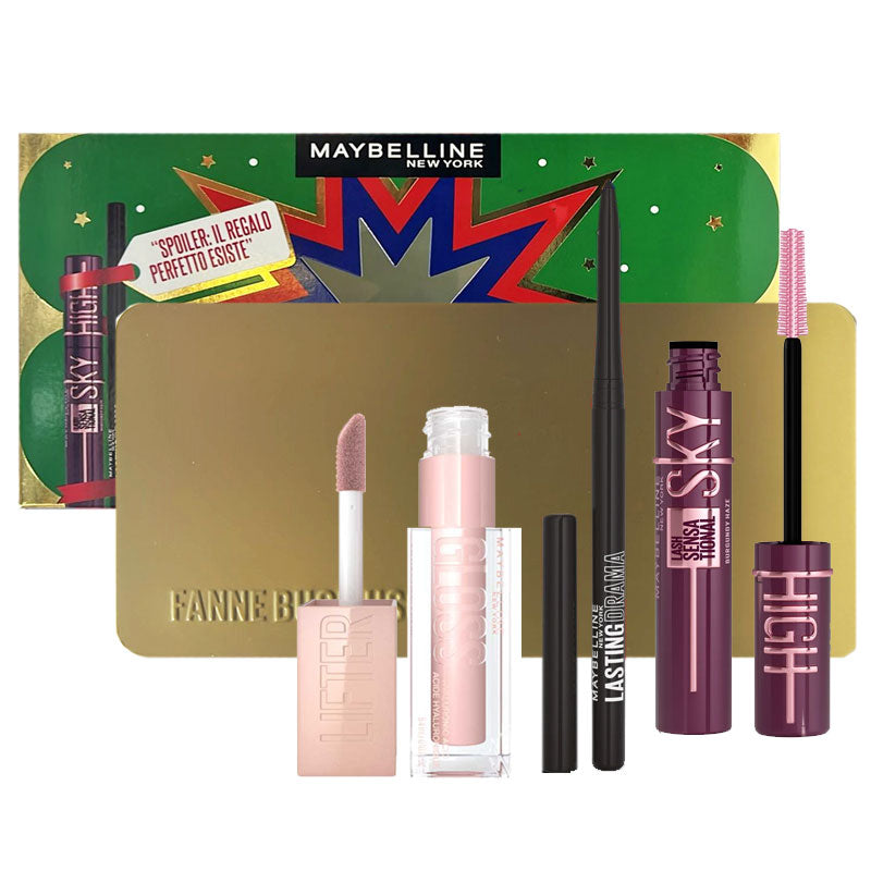 MAYBELLINE COFANETTO NATALE MASCARA SKY HIGH + MATITA OCCHI - BIBA-RICAMBI
